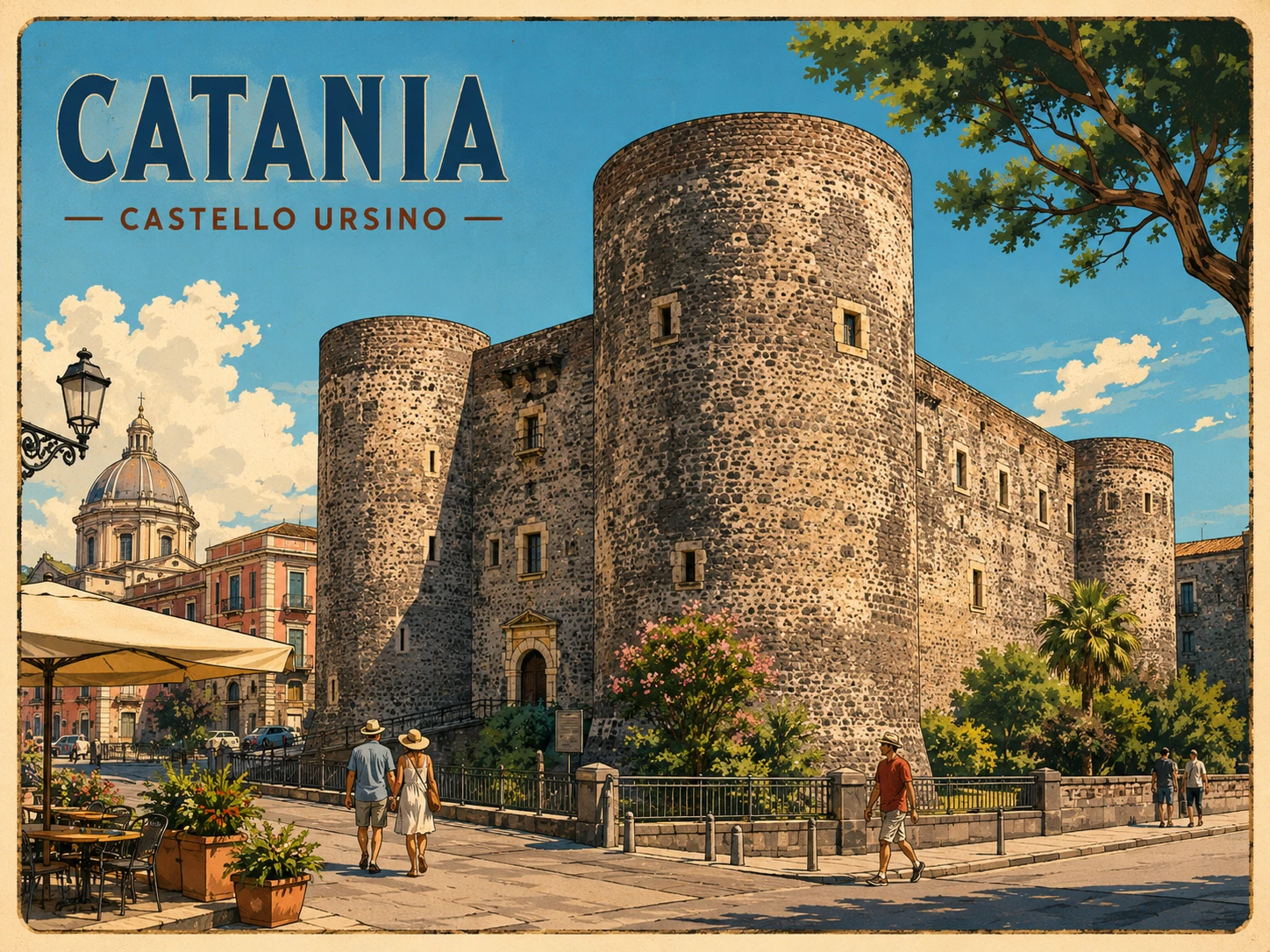 Medieval Castello Ursino in Catania