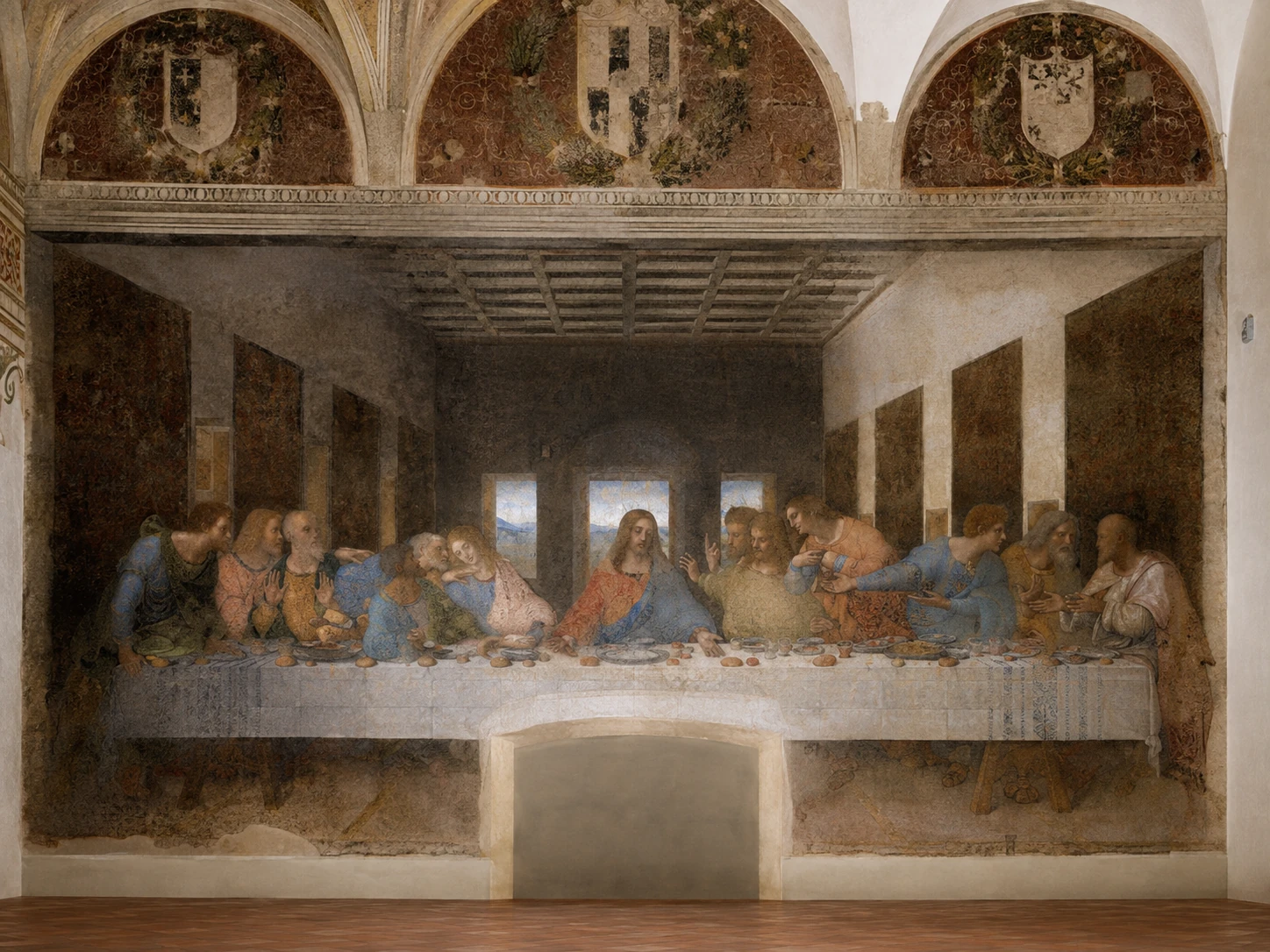 Leonardo da Vinci's Last Supper in the Santa Maria delle Grazie refectory