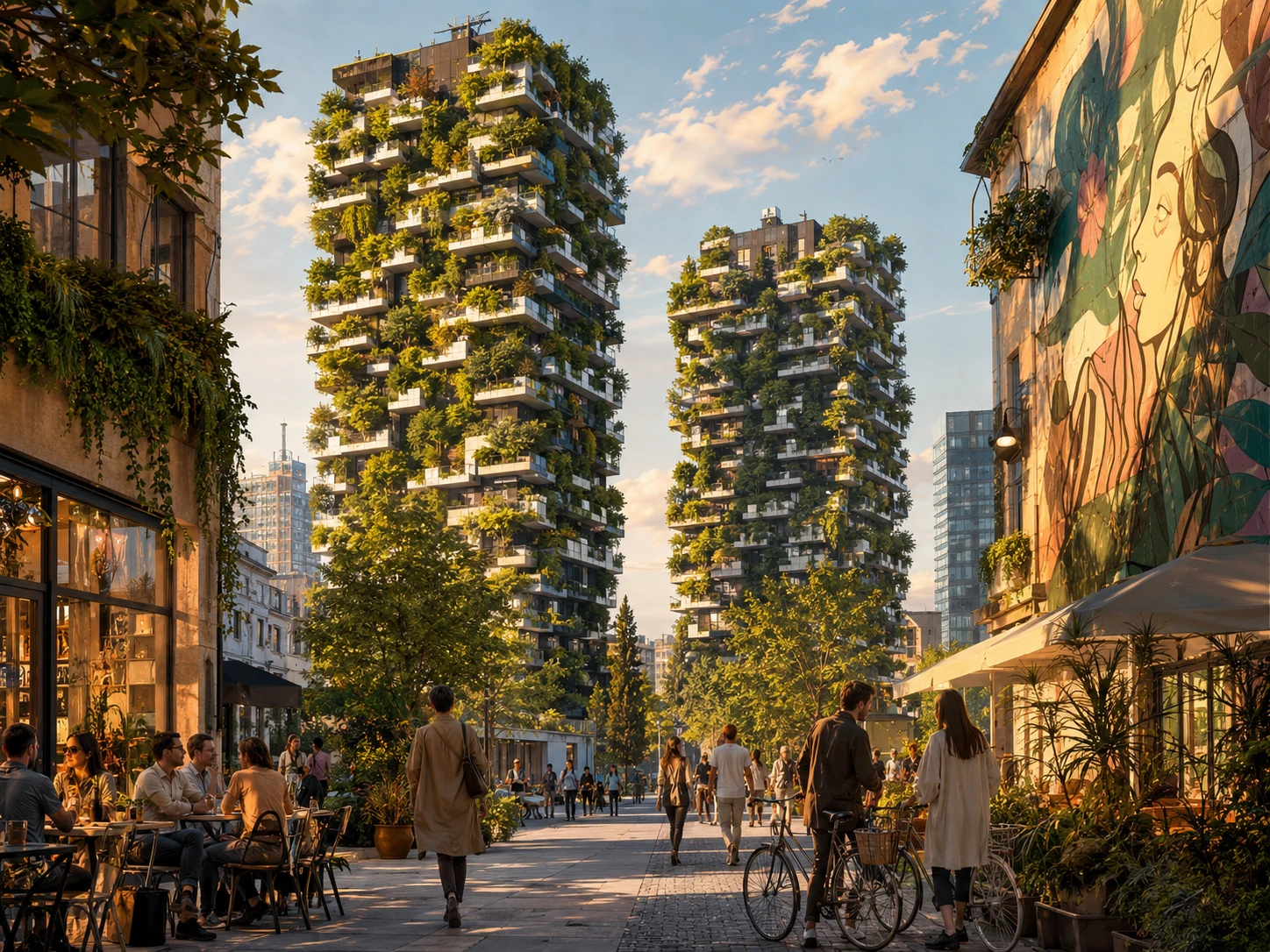 Bosco Verticale and the creative Isola district in Milan